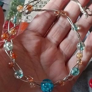 Wire wrapped bracelet